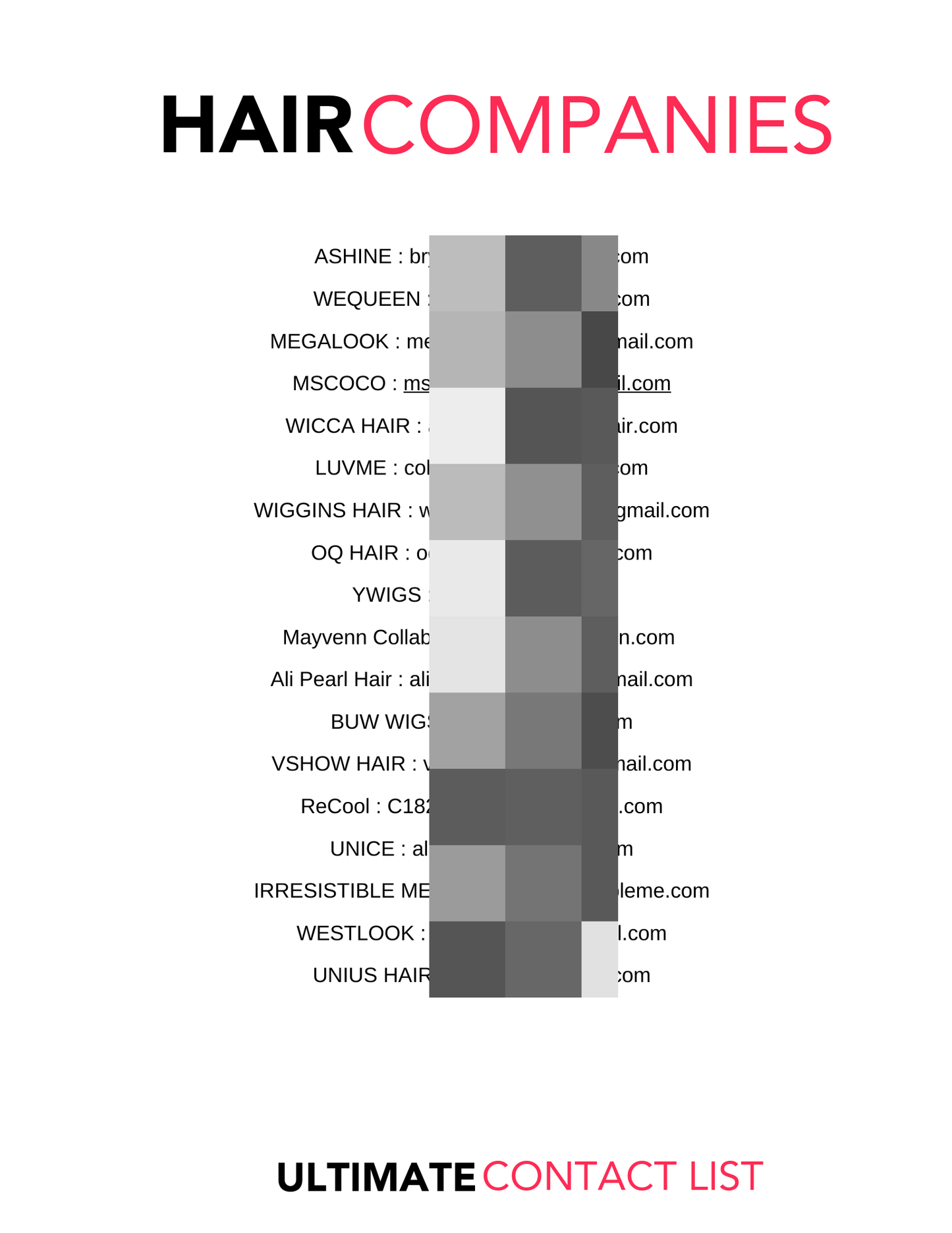 70+ Wig Company Emails + Script
